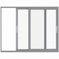 Ventanas Corredizas Insonorizadas de Aluminio de 2 Vías, Fáciles de Limpiar y de Bajo Mantenimiento, con Pantalla Plegable, Diseño Moderno, Energy Star, 5 Años de Garantía, para Cocina