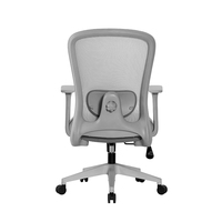 Usine prix de gros chaise de bureau du personnel mi-dossier visiteur gris chaise pivotante confortable chaise de bureau ergonomique