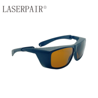 Lunettes de sécurité laser à haute protection certifiées CE 180-532nm et 900-1080nm pour machine esthétique Q-Switched et élimination des tatouages
