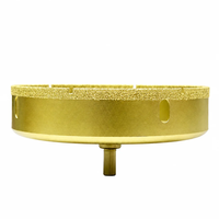 Foret diamanté brasé sous vide pour carrelage en porcelaine, marbre, verre, scie cloche