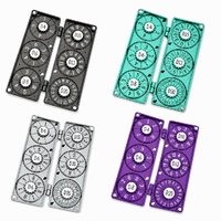 Ensemble de dés polyédriques 6 en 1, D4 D6 D8 D10 D12 D20, cadran rotatif pour jeux de table RPG DND