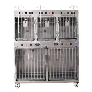 Jaula Veterinaria de Acero Inoxidable de 5 Puertas <span class=keywords><strong>para</strong></span> <span class=keywords><strong>Perros</strong></span> y Gatos con Instrumentos Veterinarios, Precio de Fabricación EUR PET - Product Image 3