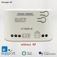 Interrupteur intelligent F0703/F0704 1 canal 7-32V 85-250V Wifi Relais à impulsions Automatisation Compatible avec l'application EWeLink Alexa