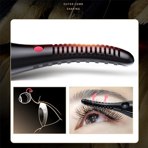 Vente en gros de recourbe-cils chauffant électrique portable personnalisé à rotation 360°, avec clip individuel en silicone USB pour rehaussement des cils - Product Image 5