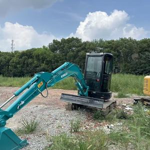 Excavatrice sur chenilles d'occasion Kobelco SK35 japonaise importée, bien entretenue, moteur Isuzu, système hydraulique fluide, parfaite pour la ferme - Product Image 1