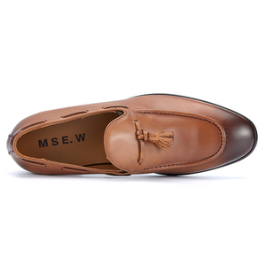OEM Genuine Leather Breathable Waterproof Casual Walking Style Men's Loafers Custom <strong>Mocasines</strong> Manufacturers - Product Image 3