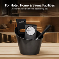 Set Ember Sauna Aluminium Harvia dengan Jendela Transom dan Desain Tradisional, Garansi 1 Tahun untuk Penggunaan Hotel & Rumah