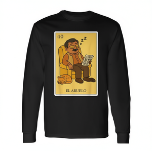 Camiseta de manga larga Sleepy Grandpa Spanish Mexican Bingo para abuela - Product Image 2