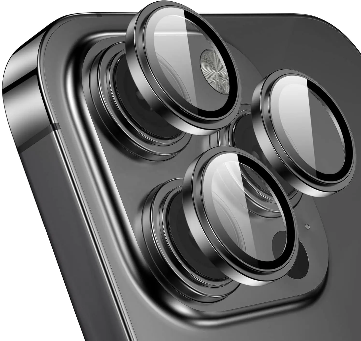 Protector de lente de cámara de vidrio templado 3D 9h portátil 9H HD protector de lente de cámara de vidrio templado transparente para iPhone 14 15 pro Max