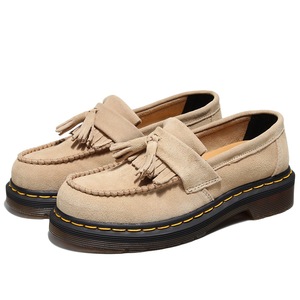 Nouvelles bottes à plateforme pour femmes, bout rond, grande taille, en cuir véritable, chaussures épaisses pour femmes, bottines pour femmes, style universitaire - Product Image 3