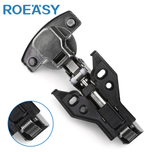 ROEASY <span class=keywords><strong>Charnière</strong></span> d'armoire en <span class=keywords><strong>bois</strong></span> à <span class=keywords><strong>cadre</strong></span> en aluminium hydraulique dissimulé <span class=keywords><strong>Charnière</strong></span> de meuble papillon africain à fermeture en douceur avec crochet - Product Image 6