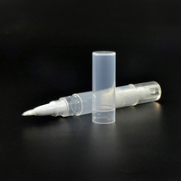Tube vide pour brillant à lèvres 1,5 ml, 2 ml, 3 ml, 4 ml, 5 ml, contenant pour huile à cuticules, vernis à ongles, accessoires de maquillage, stylo rotatif avec pinceau