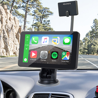 Écran tactile capacitif IPS LCD 7 pouces, CarPlay, Android Auto, Wi-Fi intégré, résolution 1024x600, caméra portable