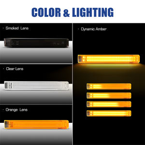 Venta al por mayor: 2 luces LED secuenciales ámbar para intermitentes de espejo, compatibles con Ford F-150 Raptor, Expedition y <span class=keywords><strong>Lincoln</strong></span> <span class=keywords><strong>Mark</strong></span> <span class=keywords><strong>LT</strong></span> - Product Image 2