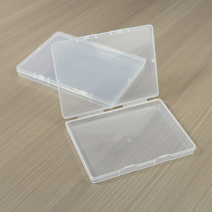 Flat Transparent Storage <b>Box</b> Rectangle Covered Office Organizer Desktop Storage <b>Box</b> For Stationery And Fishing Gear Parts - Product Image 3
