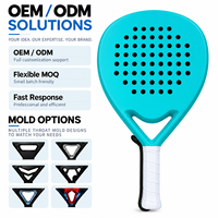 Raquette de padel hybride en fibre de carbone 12K, noyau EVA, raquette de padel professionnelle pour tournoi, OEM ODM, palas de padel personnalisées