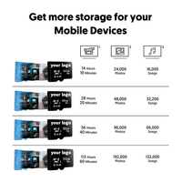 Tarjeta de Memoria Micro TF/SD de Alta Velocidad, 4GB 8GB 16GB 32GB 64GB, para Publicidad, Navegación, Fotografía, Almacenamiento en Teléfonos