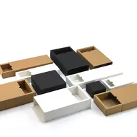 Yüksek kaliteli özel ambalaj çekmece karton kutu takı için açık slayt sürgülü akıllı saat ürünleri ambalaj