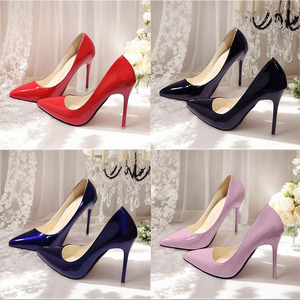 Chaussures chinoises bon marché en cuir PU, talons hauts, bout pointu, chaussures de travail formelles, escarpins pour femmes, talons aiguilles, travail professionnel - Product Image 2