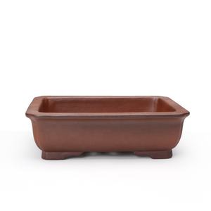 Handmade Retro High Quality Ceramic Yixing Bonsai Stump Pot Clay Chinese Style Rectangular Flower Pot