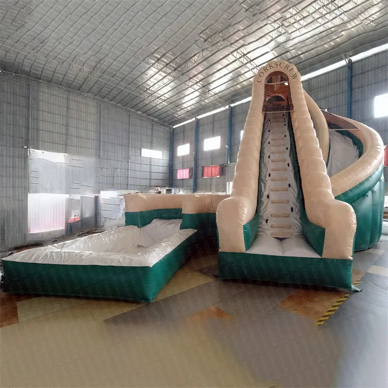 आउटडोर मनोरंजन पार्क जम्पर बाउंसर स्लाइड के साथ झटका अप उछाल घर inflatable obatscle पाठ्यक्रम