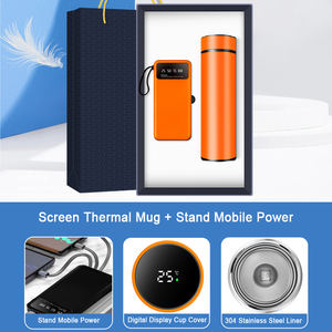 Juego de regalo de trabajo corporativo anunciado personalizado de alta calidad, taza de vacío al por mayor alimentada por USB, recuerdo y regalo de negocios promocional - Product Image 4