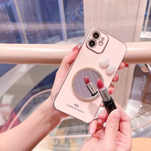 <span class=keywords><strong>Custodia</strong></span> per telefono antiurto elettrolitica di lusso per ragazza per <span class=keywords><strong>Redmi</strong></span> <span class=keywords><strong>Note</strong></span> <span class=keywords><strong>11</strong></span> con specchio per il trucco - Product Image 4