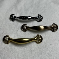Poignées de meuble vintage européennes sculptées en forme d'arche, en alliage de zinc, multicolores, finition mate/polie, pour armoires et tiroirs