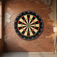 Neu eingetroffen: Anti-Riss-Sisal-Dartboard mit schmaler Drahtwandumrandung, individuelle Farben, Festival-Aktivitäten, Dart-Packs