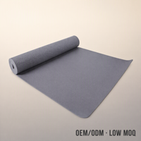 Matras Yoga Portabel Desain Baru Elastisitas Tinggi Langsung dari Pabrik, Perlengkapan Latihan Kekuatan Rumahan Profesional Studio Formfit