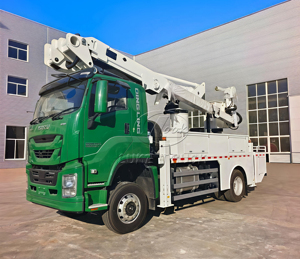 Vehículo de Trabajo Aéreo Aislado ISUZU de 18m, Camión con Plataforma Elevadora Aislada sobre Chasis Isuzu para Operaciones en Líneas Eléctricas - Product Image 4