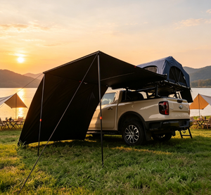 Auvent latéral pour pick-up, tissu Oxford imperméable, tente de <span class=keywords><strong>camping</strong></span> pour voiture, pare-soleil pour les voyages en autonomie, <span class=keywords><strong>prix</strong></span> usine, personnalisable - Product Image 4