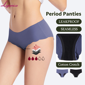 Culotte Menstruelle Anti-fuites 4 Couches pour Femmes, Sans PFAS, Bandelettes Imperméables Biodégradables, Culotte Menstruelle Sans Coutures - Product Image 1