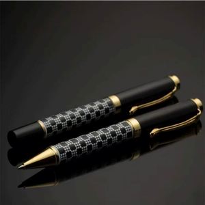 Hot Selling High Quality Black Metal Ballpoint <b>Pen</b> Plaid Pattern 1.0mm Writing Perfect Business Signature Logo Suitable Gift - Product Image 6