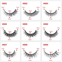 Nouvelles extensions de cils courtes naturelles, 7 paires, bande noire, multi-pack, usage quotidien, application facile