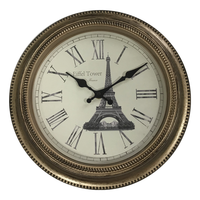 Horloge murale silencieuse de salon rétro de vente directe d'usine horloge murale ronde personnalisée