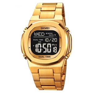 OEM Skmei New Smart Luxury Electronic <b>Watch</b> for <b>Men</b> Waterproof Sports <b>Watch</b> Square Stainless Steel Luminous Wristwatch - Product Image 3