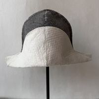 Chapeau de sauna en feutre de laine à motif étoile contrastant, broderie géométrique, style ethnique, épaissi, isolation thermique, fabriqué en Chine