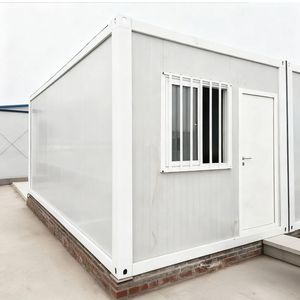 Maisons modulaires préfabriquées en acier, conteneurs plats 10ft 20ft 40ft, portables, démontables, design moderne, bureau, école, salle - Product Image 5