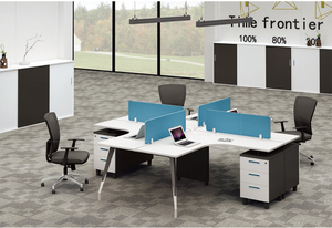 Bovenste Dikke En Onderste Dunne Fiber Sheet Stalen Bureau Executive Conference Computerbureau - Product Image 5