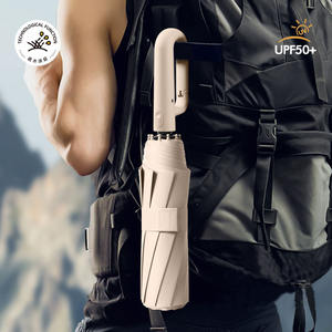 Paraguas Plegable Casual con Protección UV UPF50+, Hebilla de Cierre Automático, Diseño Elegante, Impermeable, Compacto, para Viajes al Aire Libre - Product Image 2