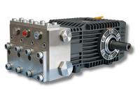 PERFECT POWER Pompe à piston en acier inoxydable à haut débit 128L/min 100bar OEM pour nettoyage automatique, lavage de voitures et déboucheur de canalisations