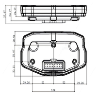 Spidometer TFT DKD yang Dapat Disesuaikan untuk Skuter Listrik Sistem Komunikasi CAN-BUS Baru untuk Sepeda Motor
