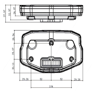 Nuovo Tachimetro <span class=keywords><strong>DKD</strong></span> con Display TFT Regolabile per Scooter Elettrici Sistema di Comunicazione CAN-BUS per Motocicli - Product Image 6