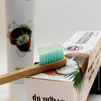 D'origine D'huile De Noix De Coco Bio Meilleur Blanchiment Des Dents Dentifrice Fabricants Services D'ODM D'OEM