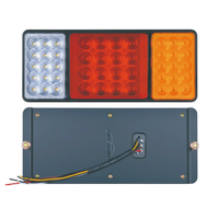 Aolittel YJ-2003D 46 LED 24V Feu de position latéral et feu arrière étanche pour camion IP67 325x136x53mm
