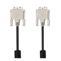 Câble DVI vers DVI 1,5 m 1080P avec conducteur plaqué or, blindage en feuille, PVC noir, tête blanche pour moniteur