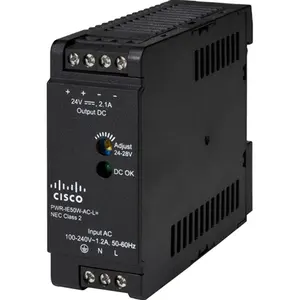 Cisco IE Switch Power Supply 50W Cisco DIN-rail Power Supply with 100V to 240V AC Input and 24V DC Output 2.1A PWR-IE50W-AC-L=