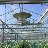 Ventilateur de plafond axial mural électrique à 20 % de réduction avec pales en acier inoxydable, roulement hydraulique 380 V pour l'agriculture/OEM
