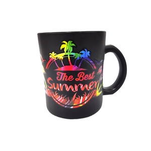 JAMAÏQUE Tendance Produits 2025 Nouveautés Tasse À Café Souvenir Cadeau Usine Noir Verre Coloré Ware Tasses - Product Image 1